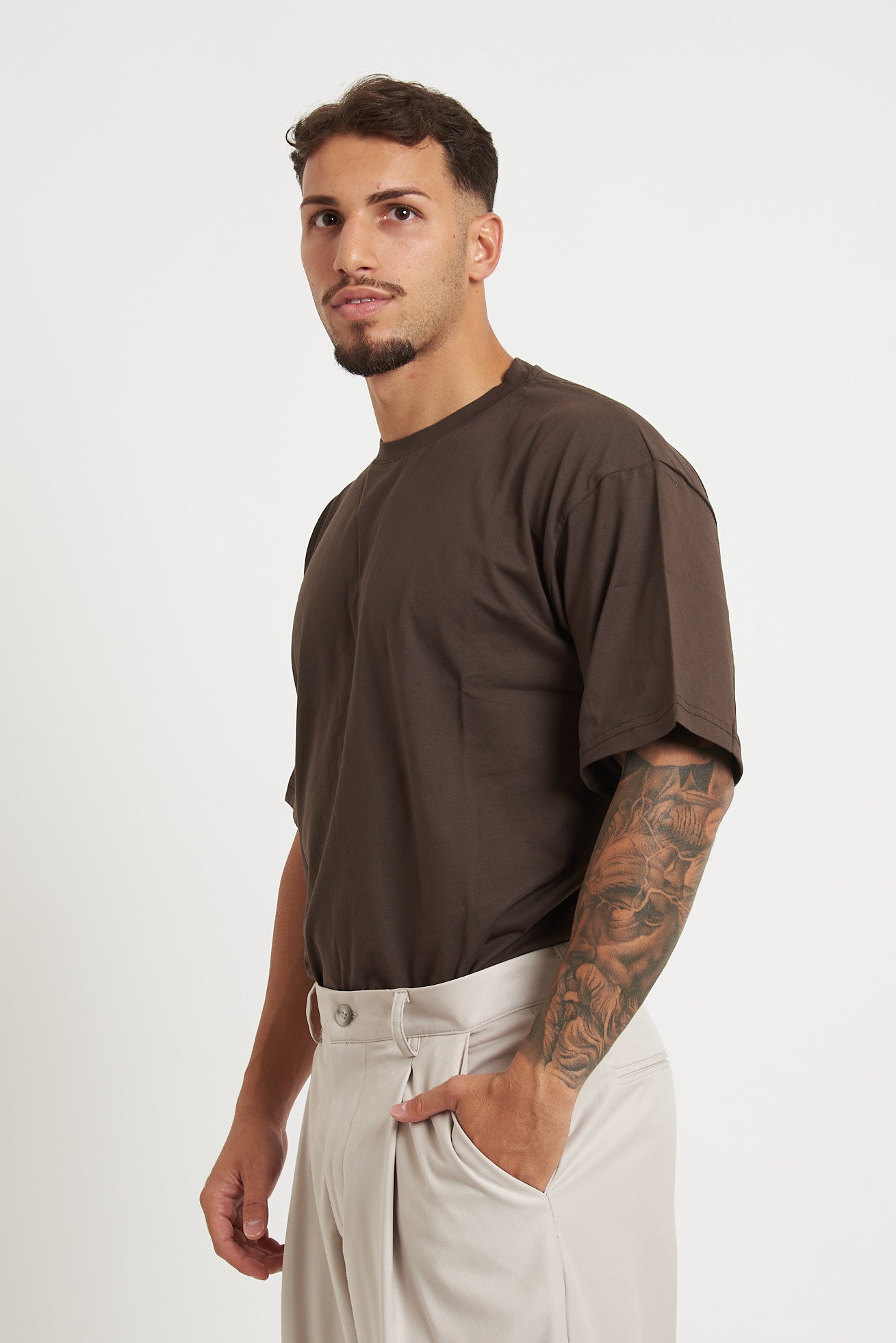 T-shirt oversize girocollo