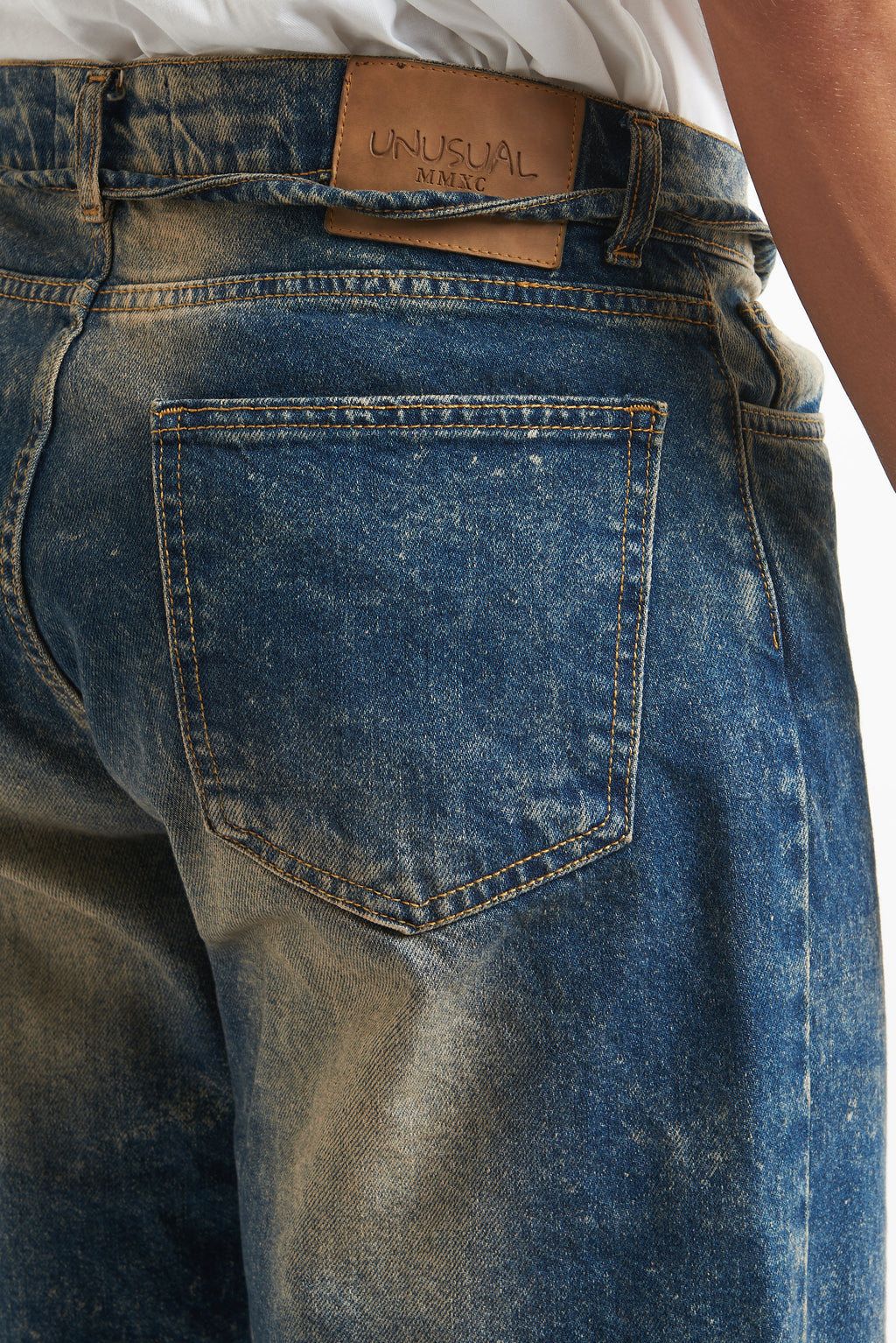 Jeans flare sfumato beige