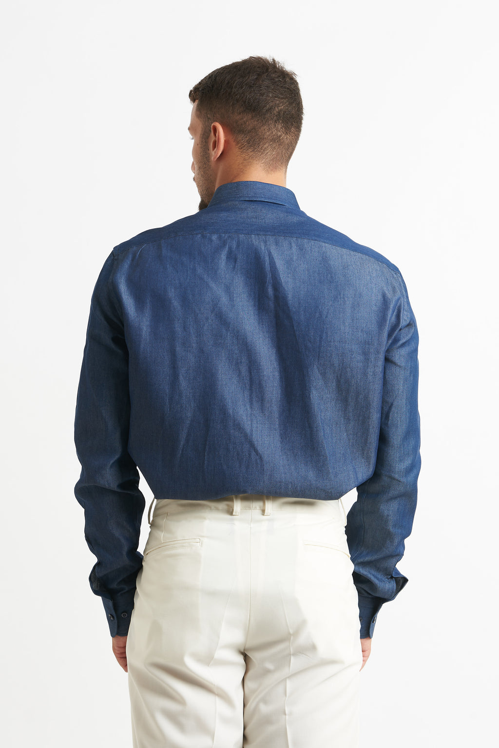 Camicia regular chambray