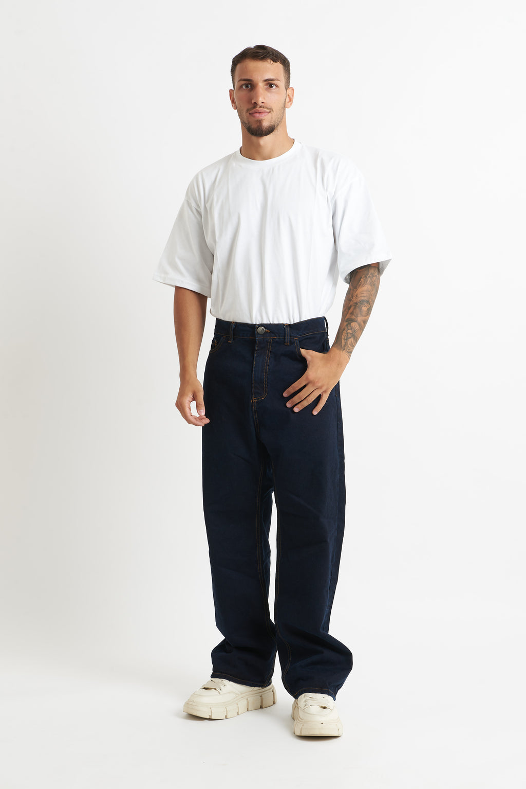 Jeans flare bull blu