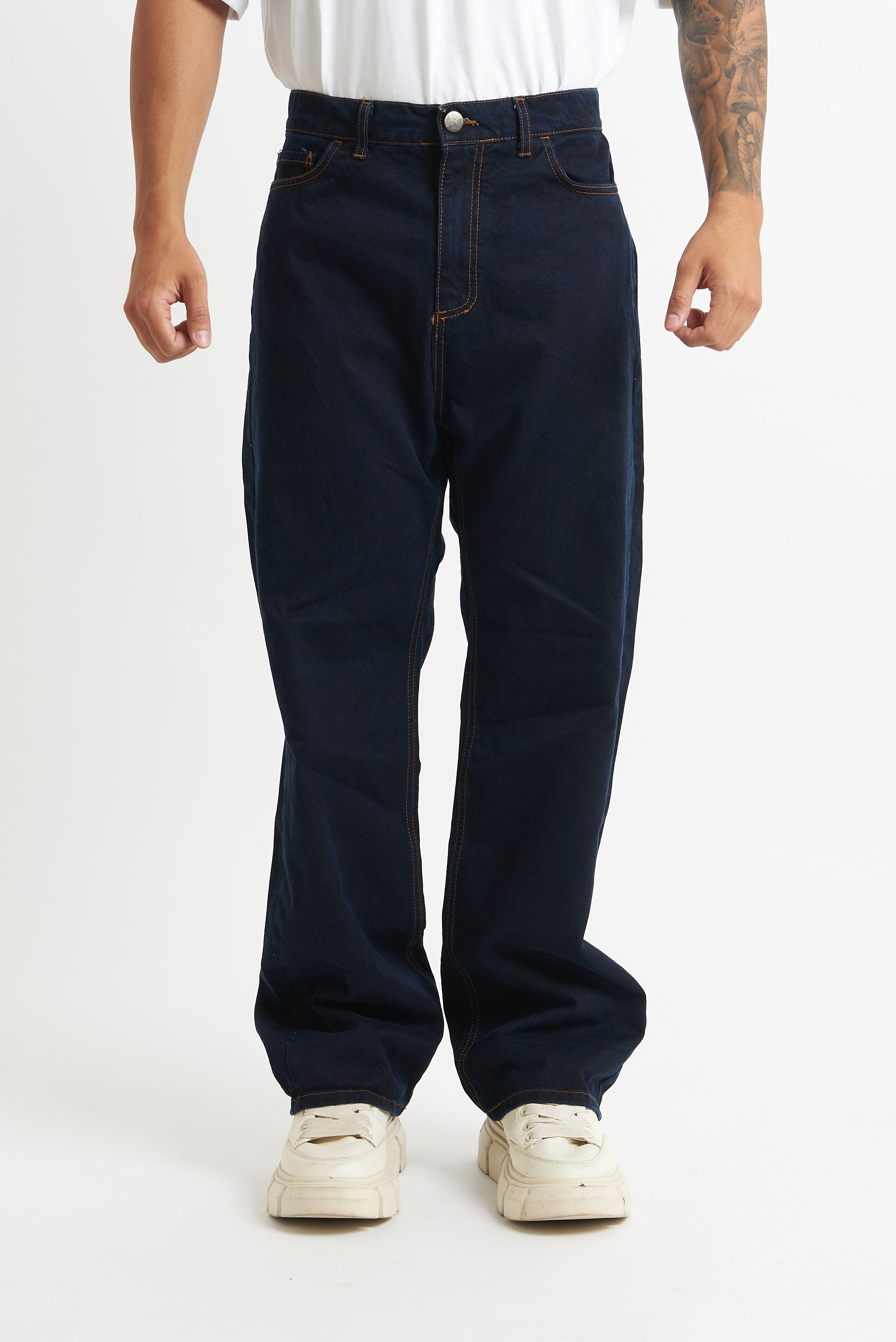 Jeans flare bull blu