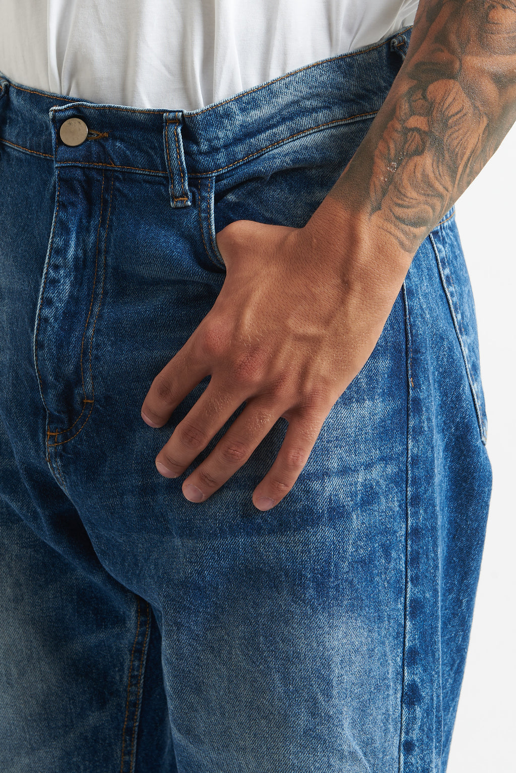 jeans flare blu sfumato