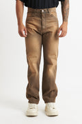 jeans flare ruggine