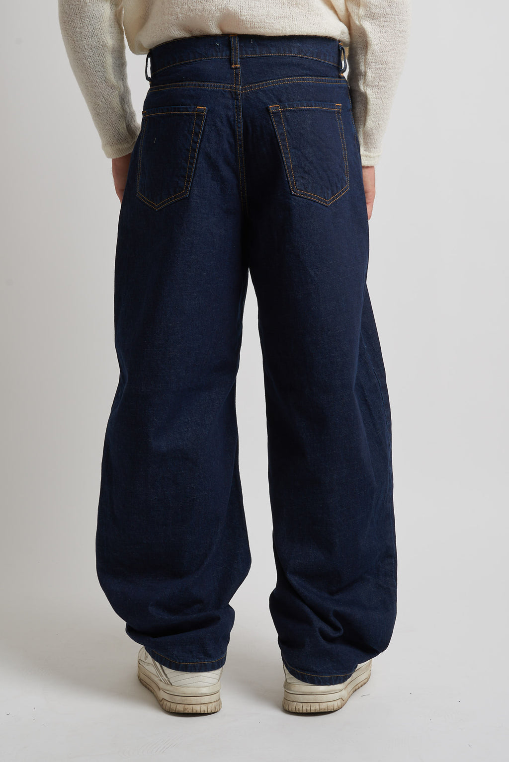 Jeans flare in tessuto denim blu