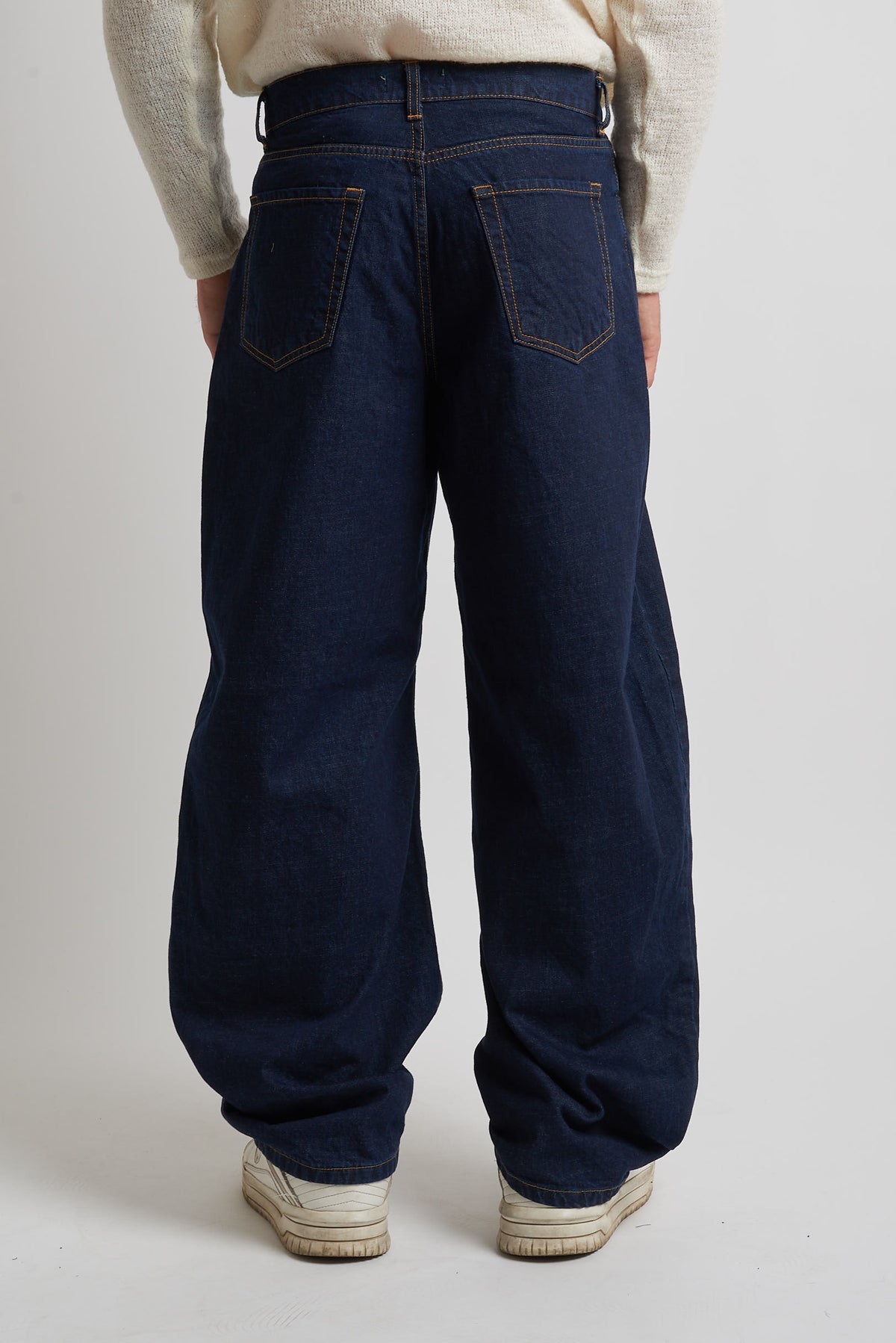 Jeans flare in tessuto denim blu