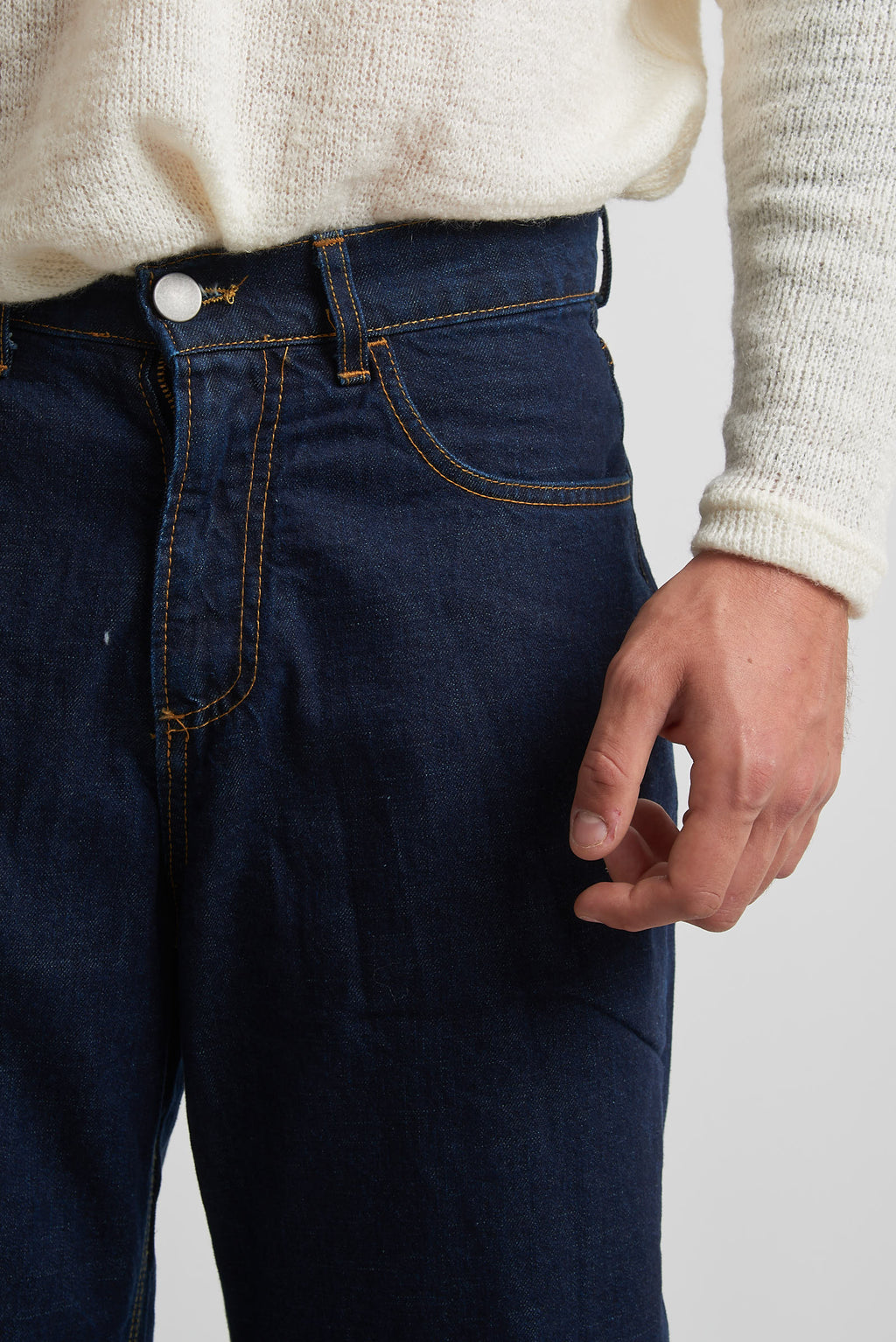 Jeans flare in tessuto denim blu