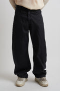 Jeans flare in tessuto denim nero