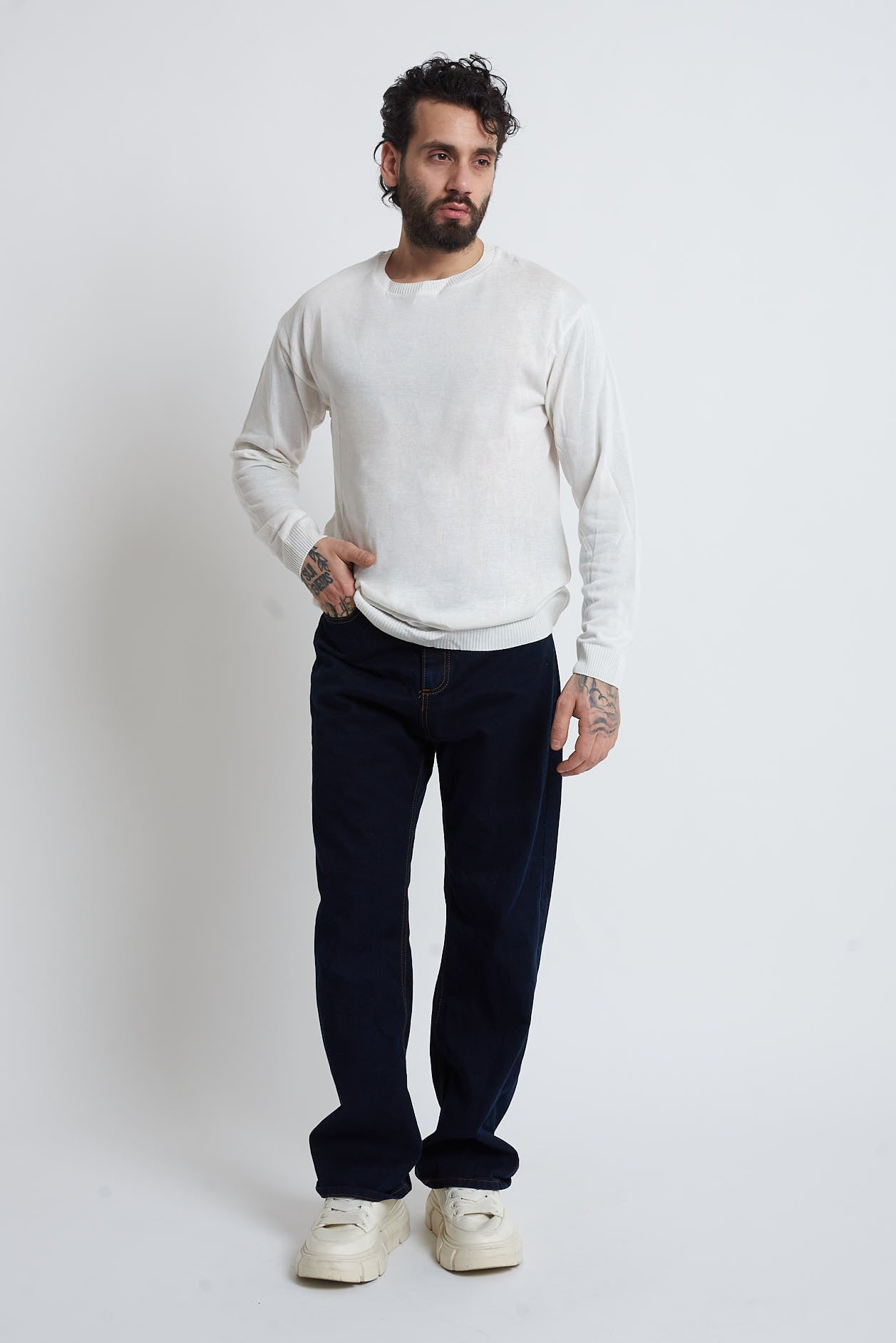 Maglione in cotone regular