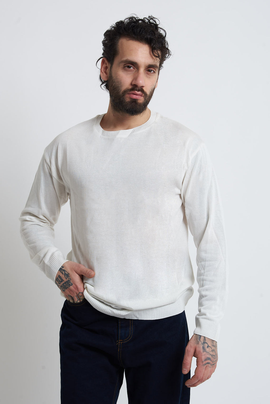 Maglione in cotone regular