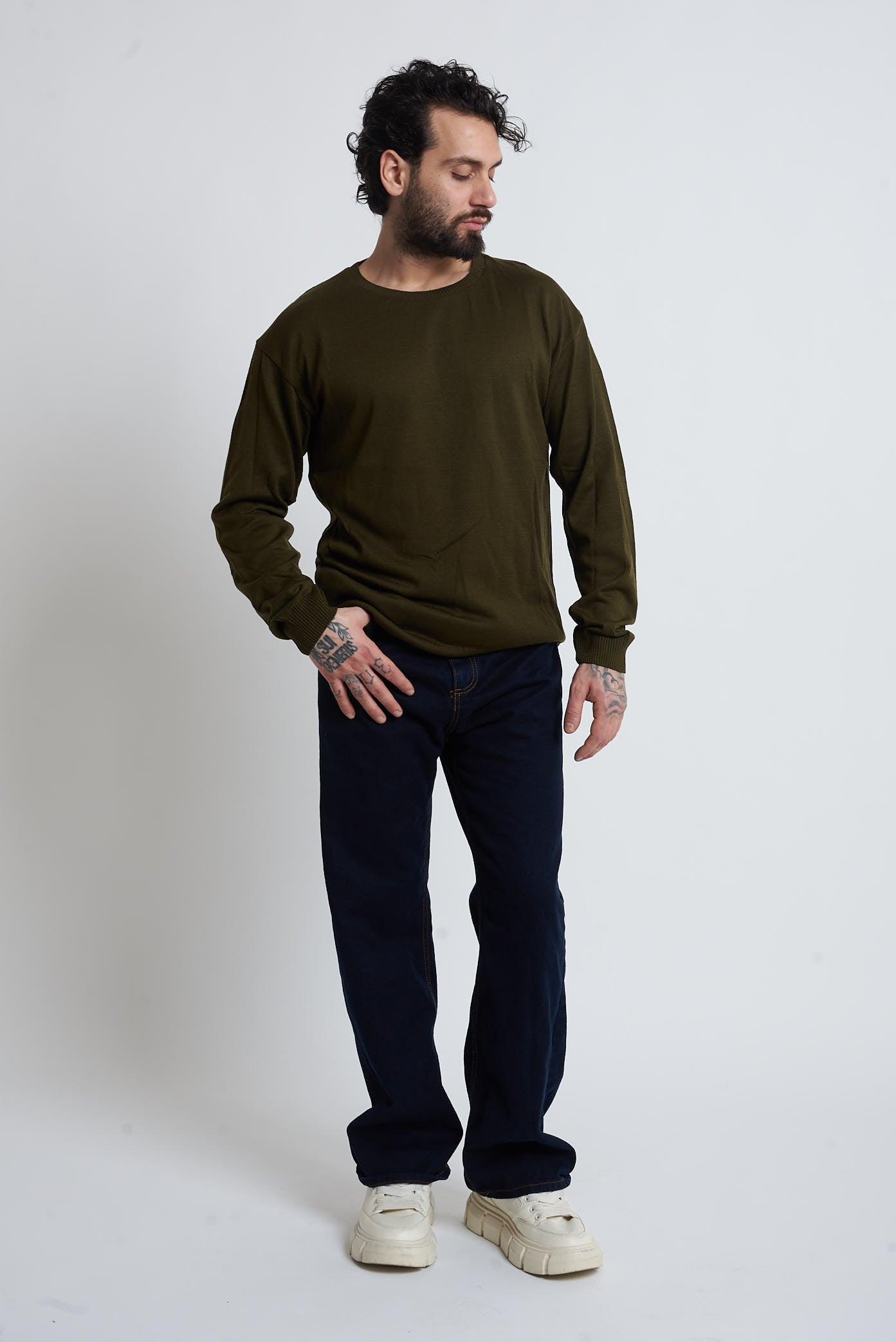 Maglione in cotone regular