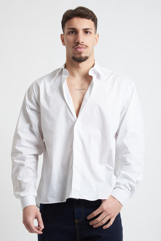 Camicia unita crop